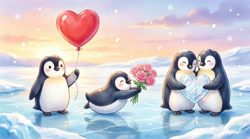 penguin valentine