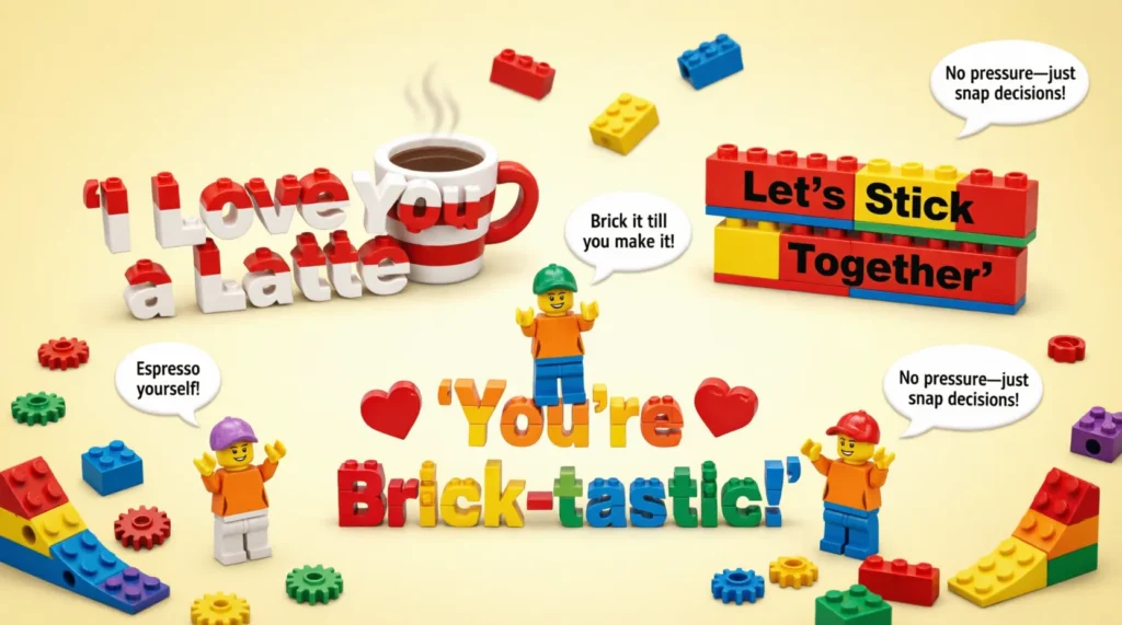 cute lego puns