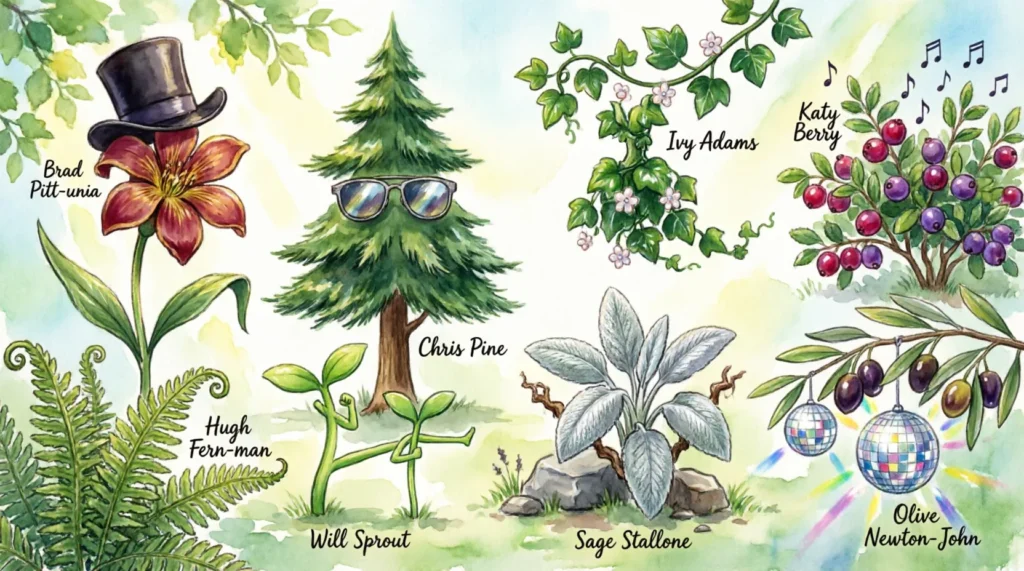 celebrity plant names puns 2