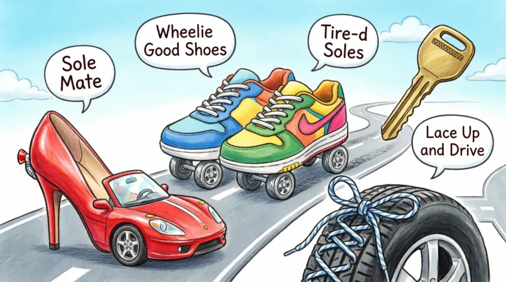 shoe car puns