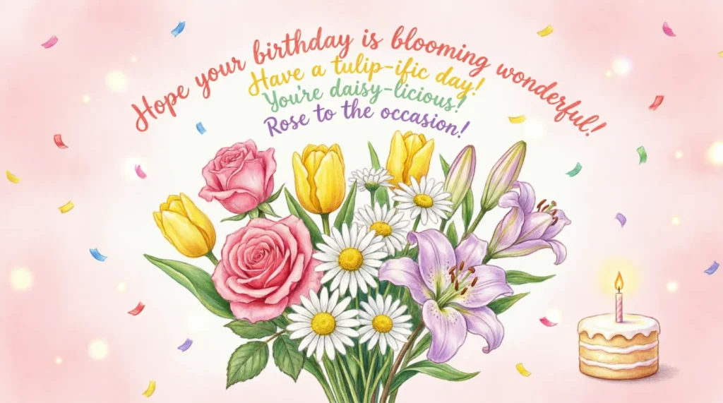 birthday flower puns