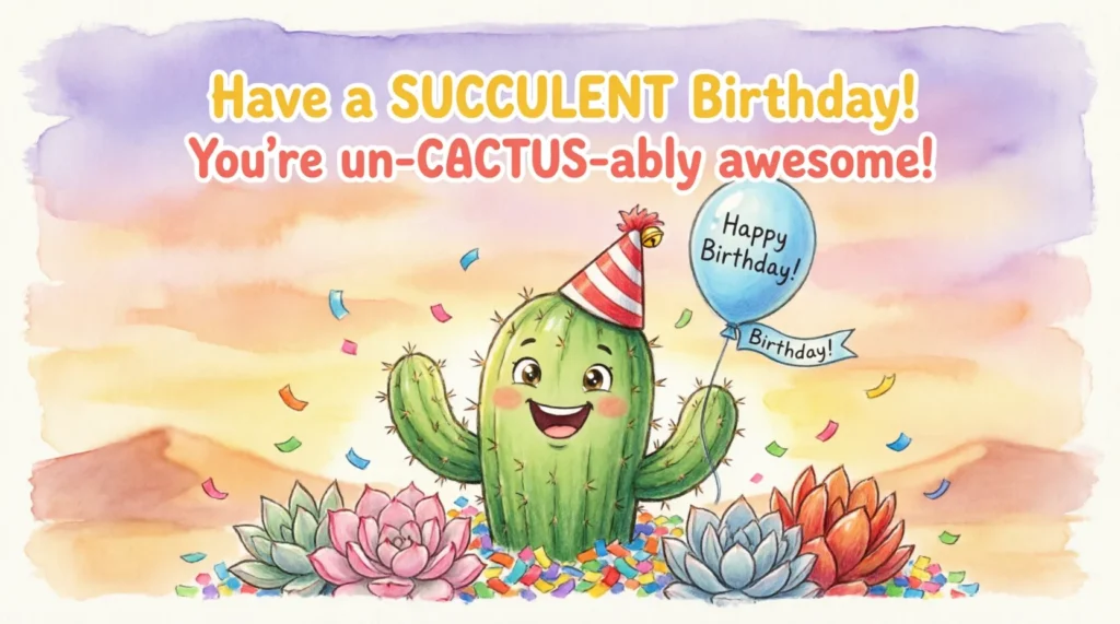 cactus birthday puns