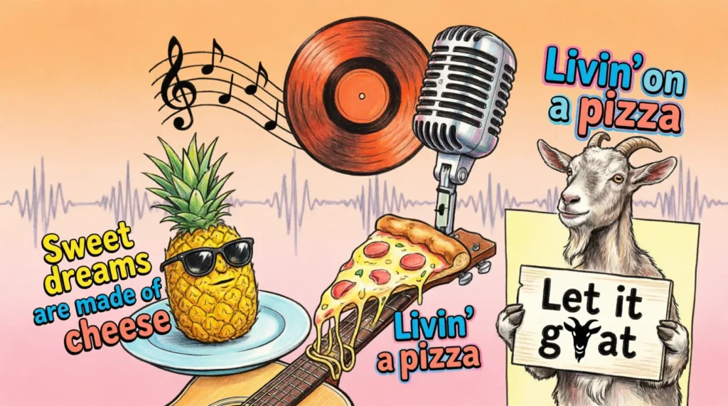 song lyric puns