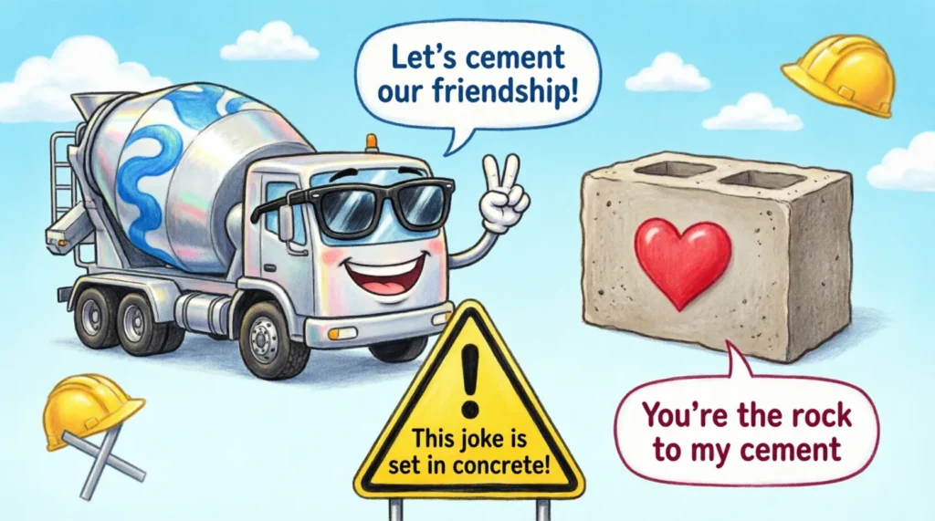 cement puns
