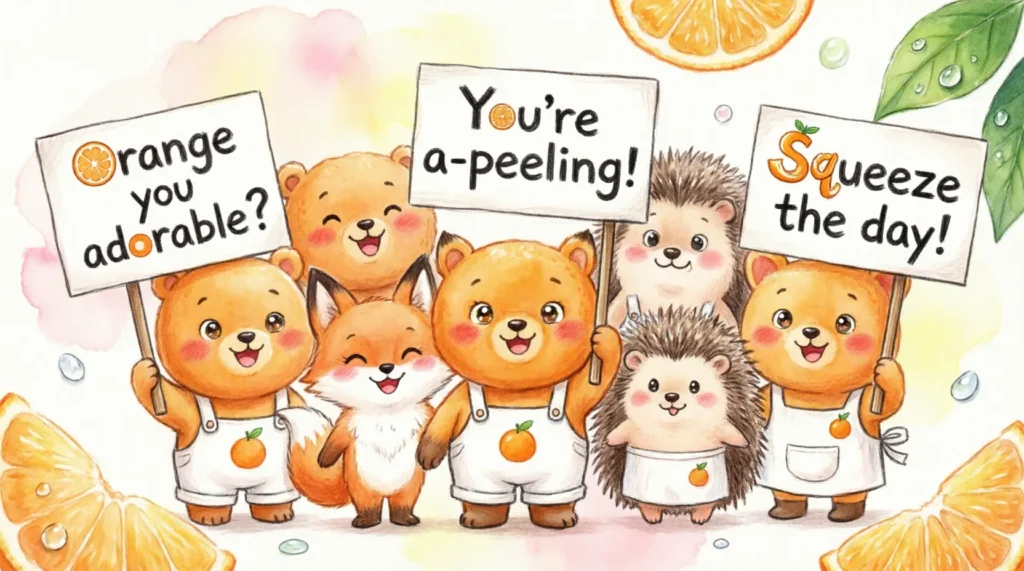 cute orange puns