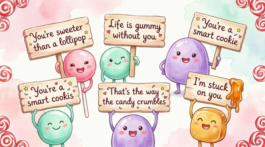 cute candy puns