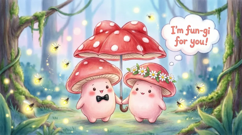 mushroom love puns