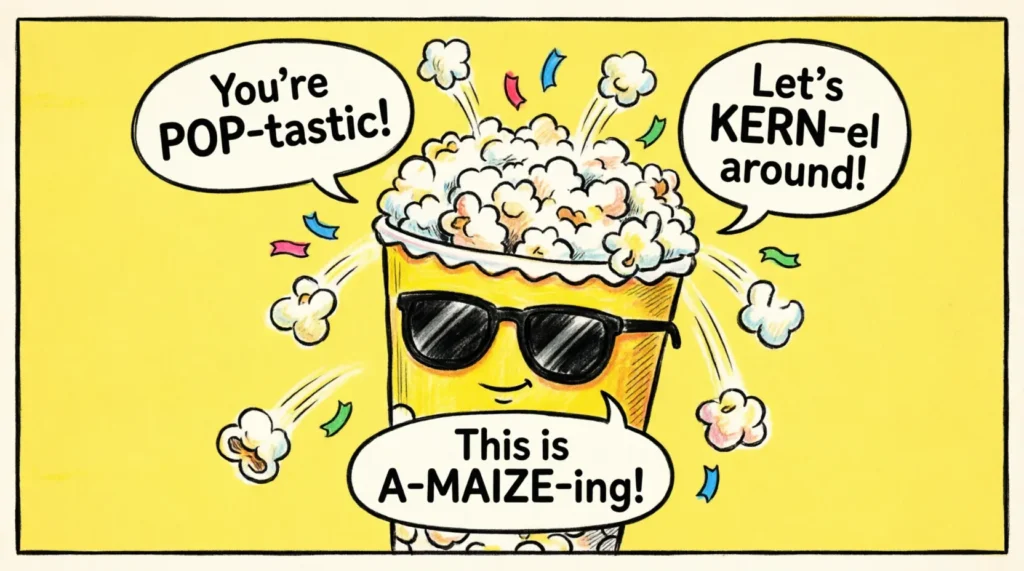 funny popcorn puns