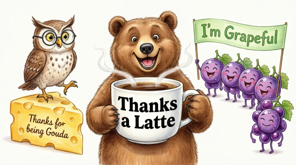 funny thank you puns