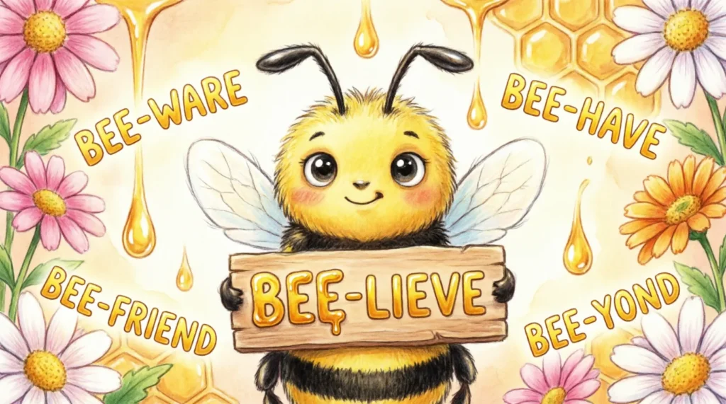 one word bee puns