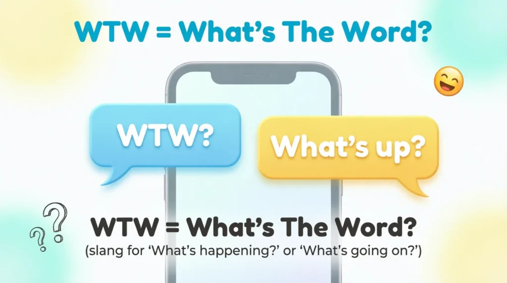 what does wtw mean in texting