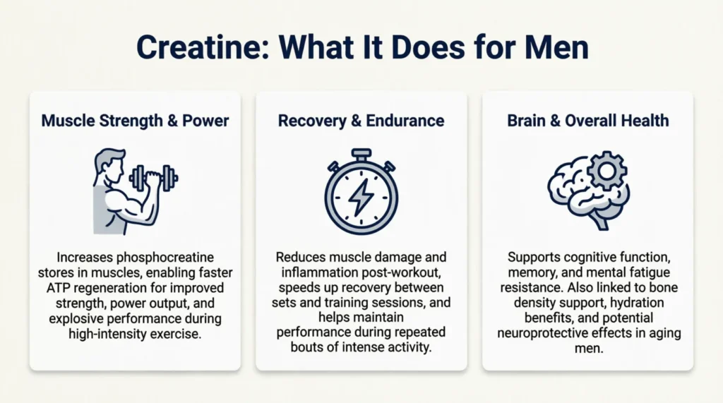 what does creatine do for men